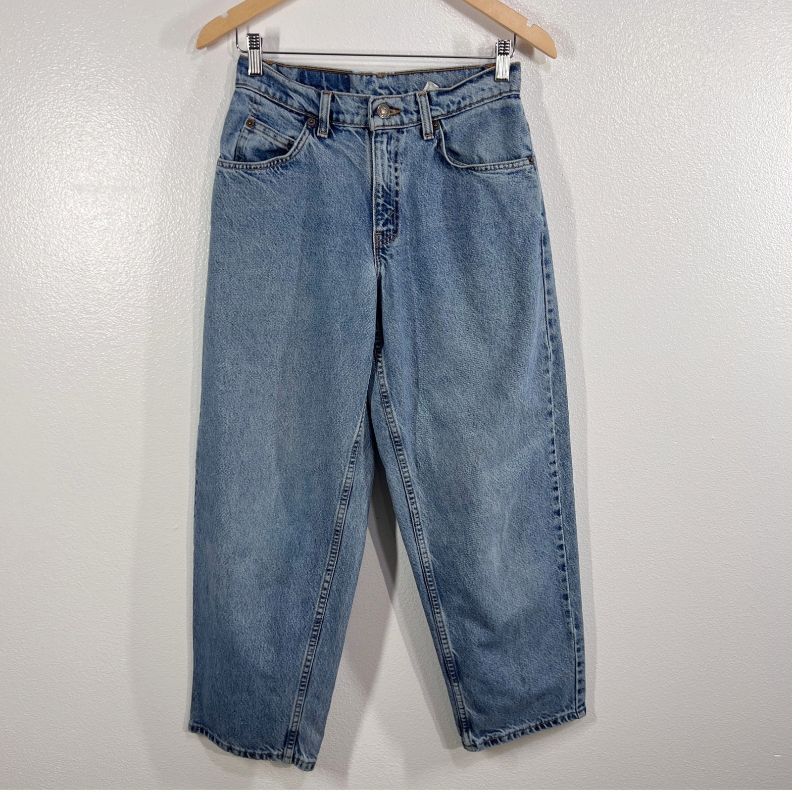Vintage 90's Levi's 572 Orange Tab Baggy Jeans Made In Usa Mens 27x28